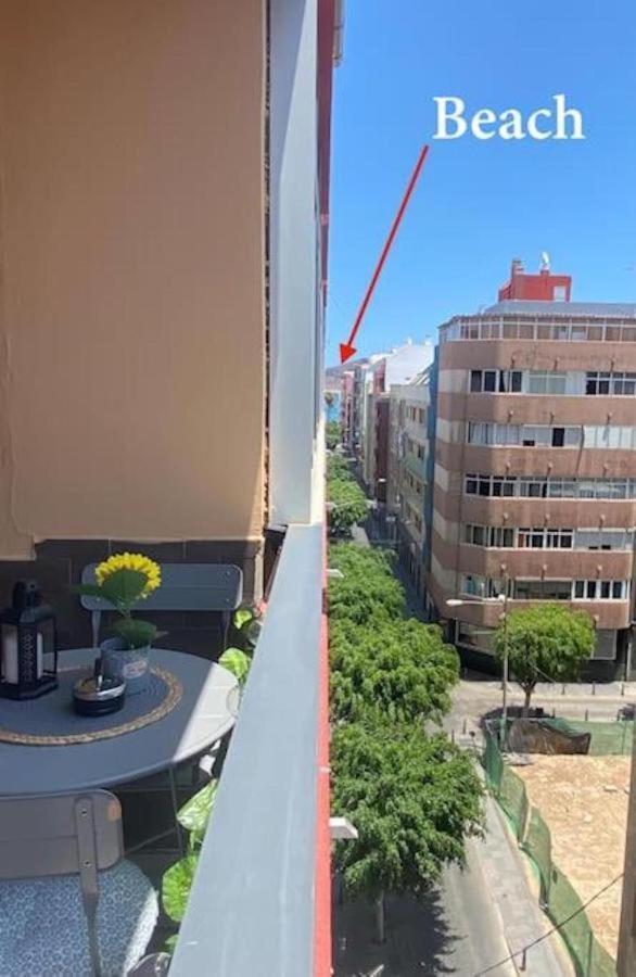 לאס פאלמס דה גראן קנאריה 2 Min Dalla Spiaggia Loft Terrazza Casa Gialla מראה חיצוני תמונה